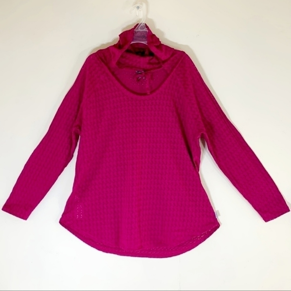 Eddie Bauer Semi Sheer Lightweight Hoodie Hooded Magenta Women’s 2XL Plus Size
